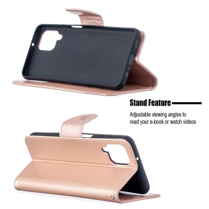 Etui Folio do Samsung Galaxy A12 Obsługa Funkcji Motyli