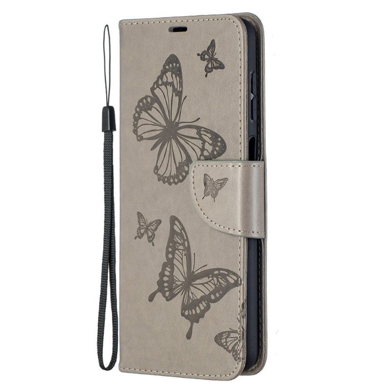 Etui Folio do Samsung Galaxy A12 Obsługa Funkcji Motyli
