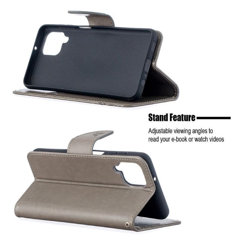 Etui Folio do Samsung Galaxy A12 Obsługa Funkcji Motyli