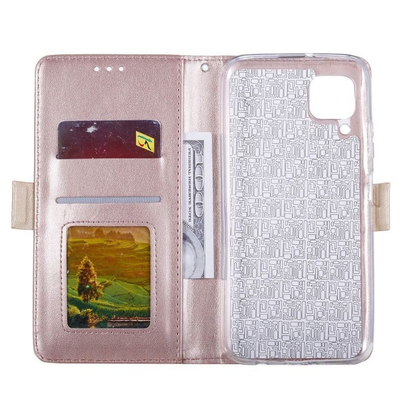 Etui Folio do Samsung Galaxy A12 Portfel Koronkowa Romantyka