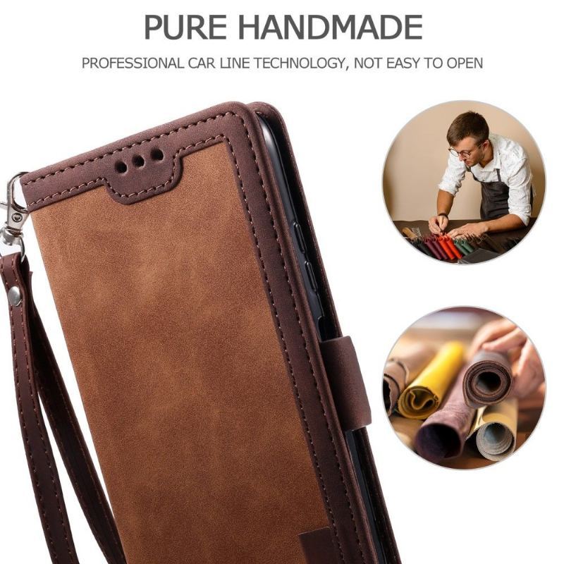 Etui Folio do Samsung Galaxy A12 Portfel Vintage Kieszonkowy Portfel