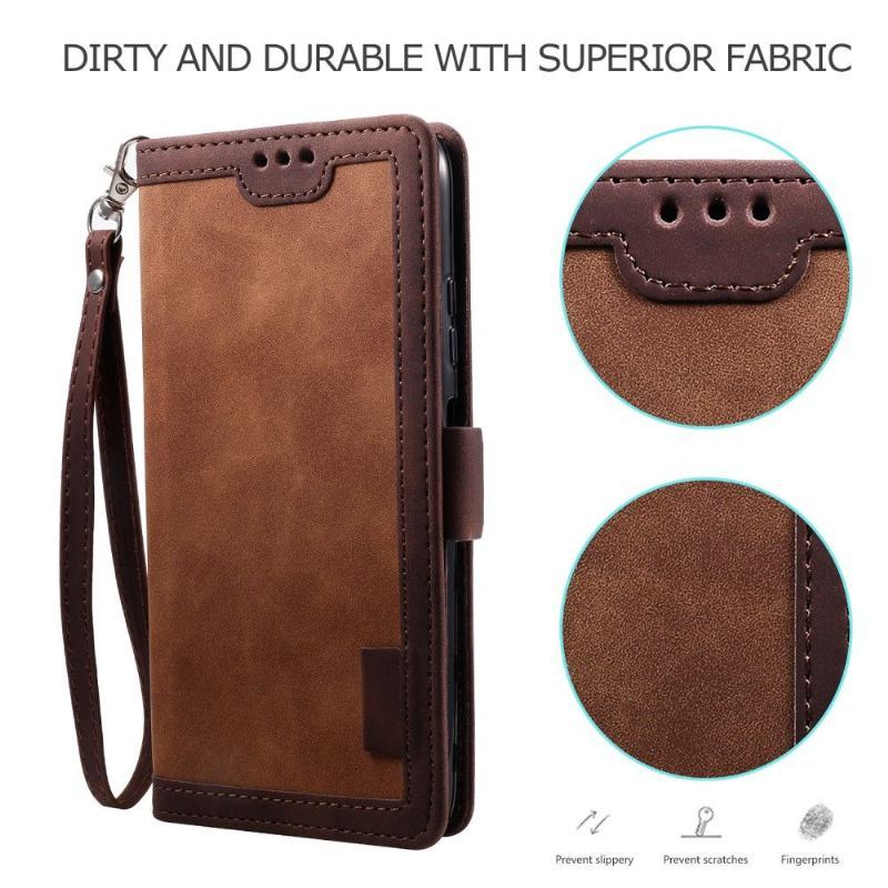 Etui Folio do Samsung Galaxy A12 Portfel Vintage Kieszonkowy Portfel