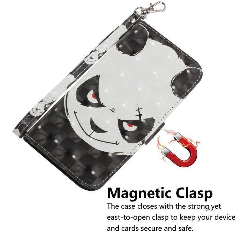 Etui Folio do Samsung Galaxy A12 Zła Panda