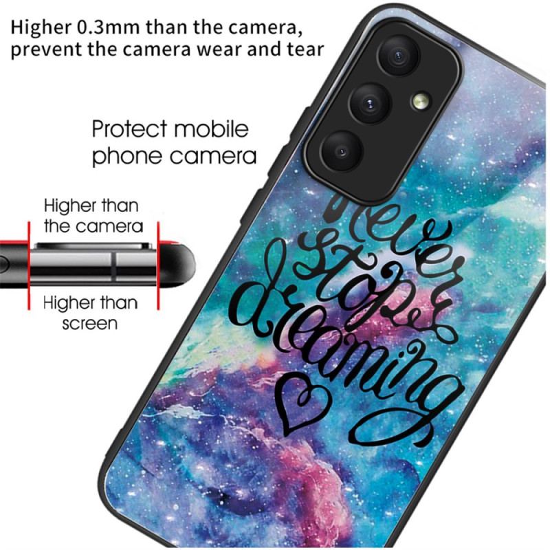 Etui Do Samsung Galaxy A55 5g Nigdy Nie Przestawaj Marzyć O Szkle Hartowanym