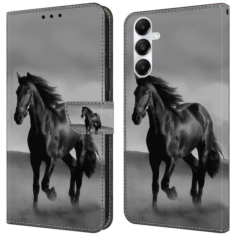 Etui Folio Do Samsung Galaxy A55 5g CZarny Koń