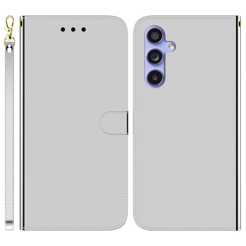 Etui Folio Do Samsung Galaxy A55 5g Efekt Lustra I Pasek