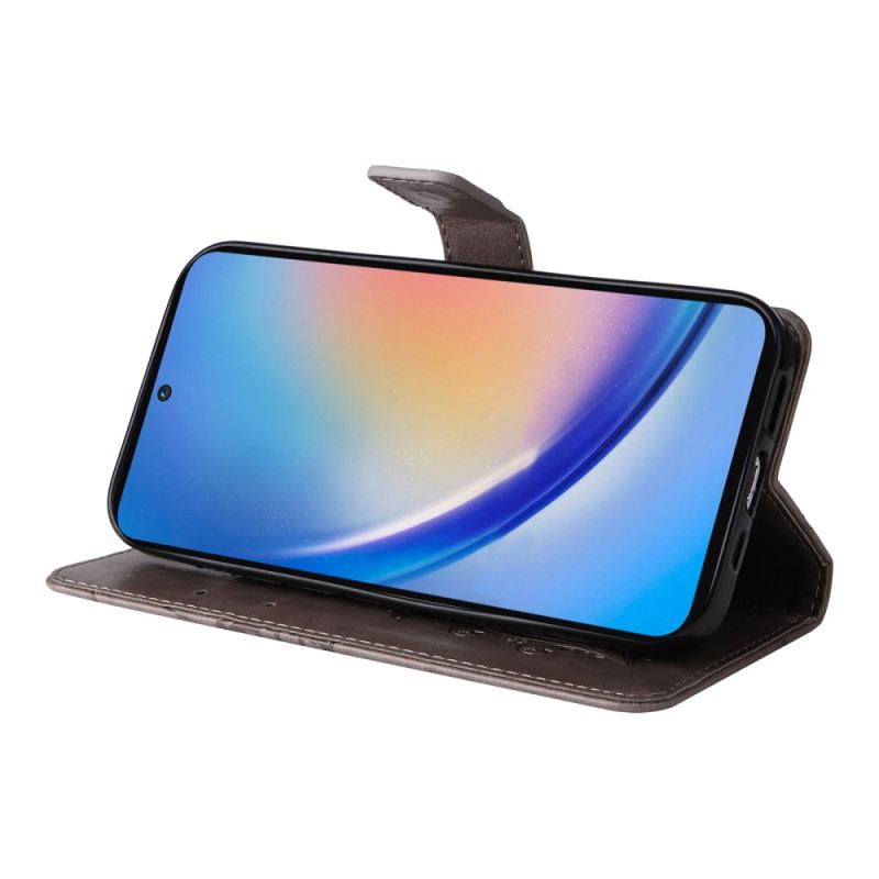 Etui Folio Do Samsung Galaxy A55 5g Gigantyczne Motyle Z Paskiem