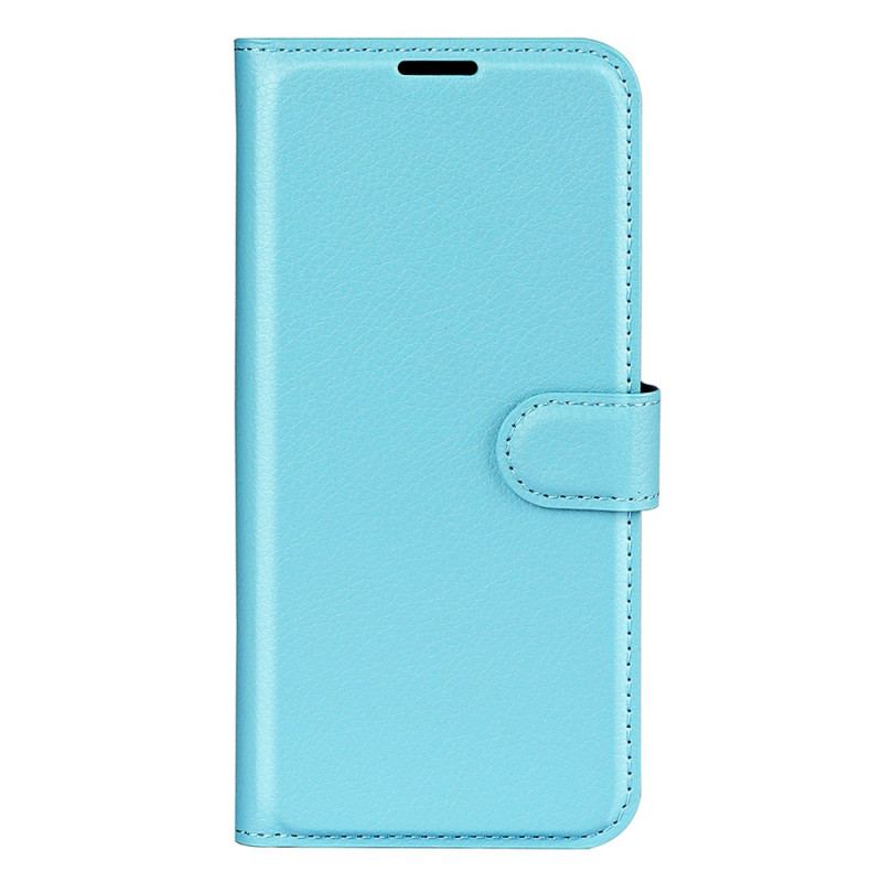 Etui Folio Do Samsung Galaxy A55 5g Klasyczna Sztuczna Skóra Litchi