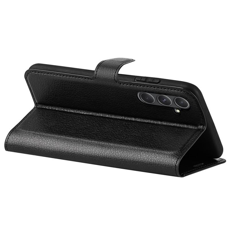 Etui Folio Do Samsung Galaxy A55 5g Klasyczna Sztuczna Skóra Litchi