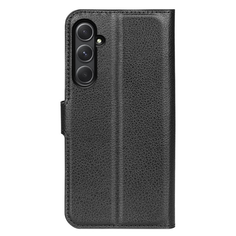 Etui Folio Do Samsung Galaxy A55 5g Klasyczna Sztuczna Skóra Litchi