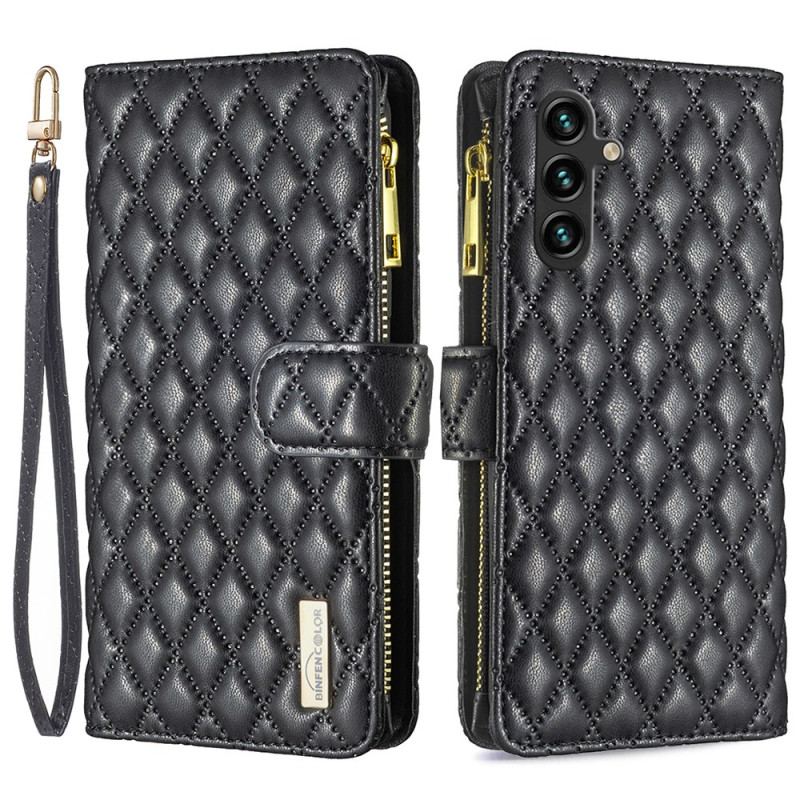 Etui Folio Do Samsung Galaxy A55 5g Pikowana Binfen Kolor