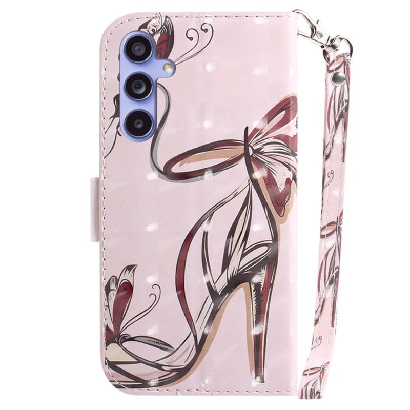 Etui Folio Do Samsung Galaxy A55 5g Pompka Z Paskiem