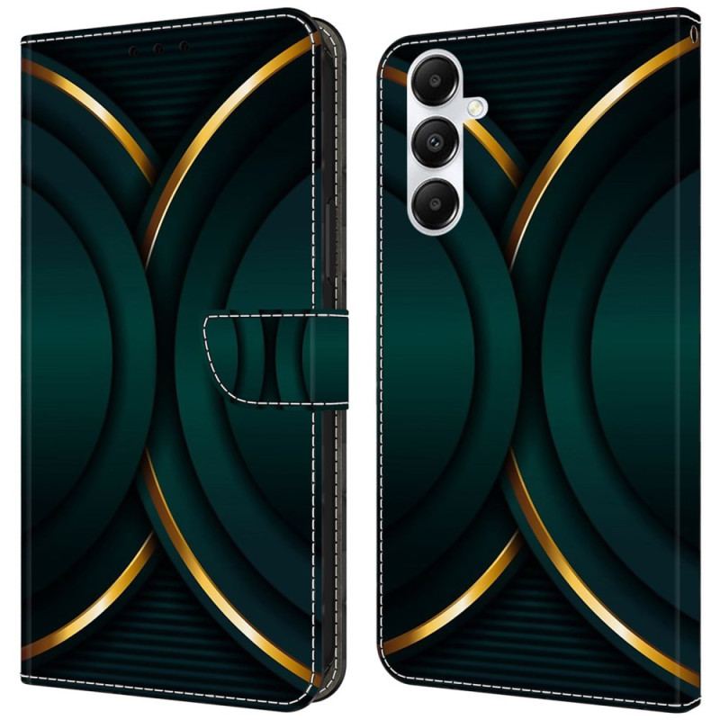 Etui Folio Do Samsung Galaxy A55 5g Złoty Kontur