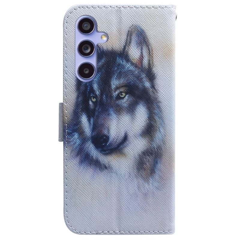 Etui Folio Samsung Galaxy A55 5g Akwarela Wilk
