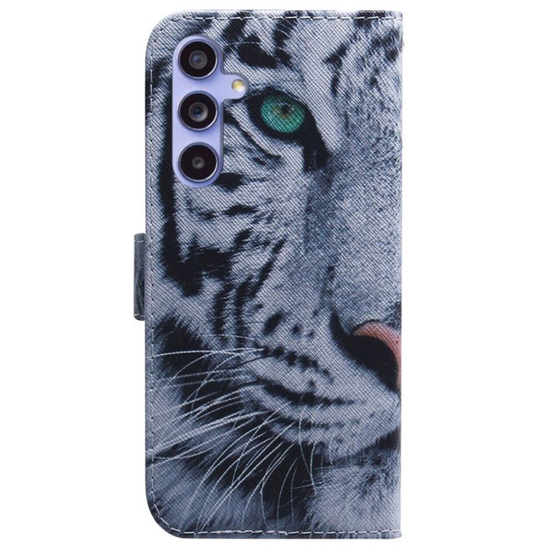 Etui Folio Samsung Galaxy A55 5g Biały Tygrys