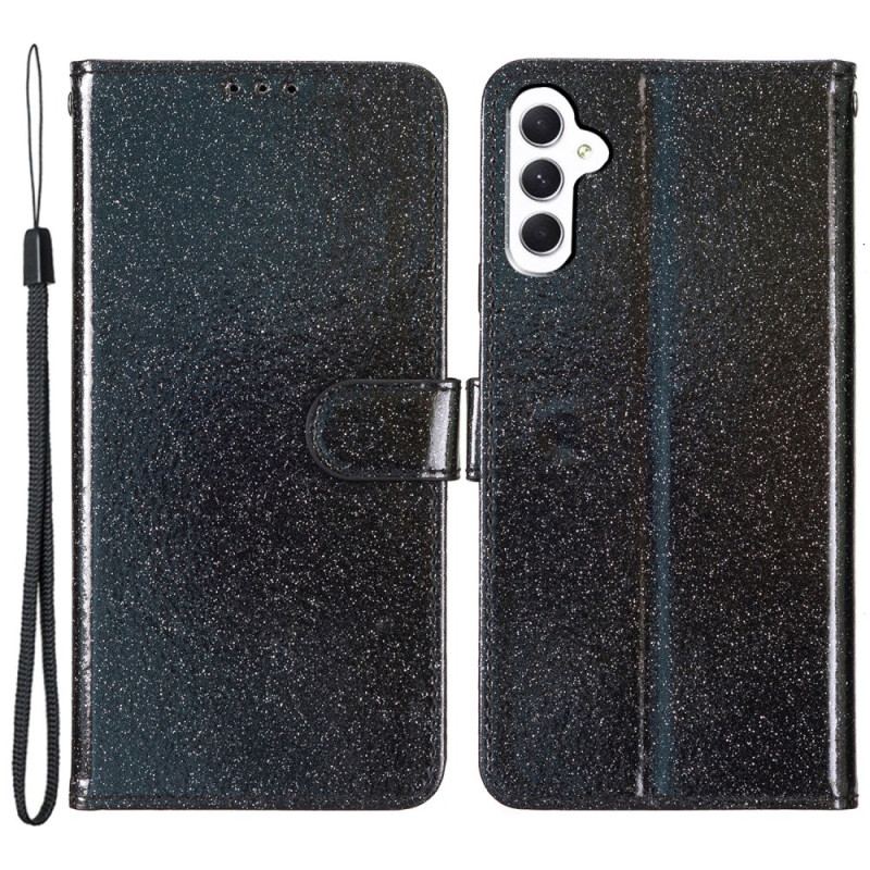Etui Folio Samsung Galaxy A55 5g Cekinowy Pasek Etui Ochronne