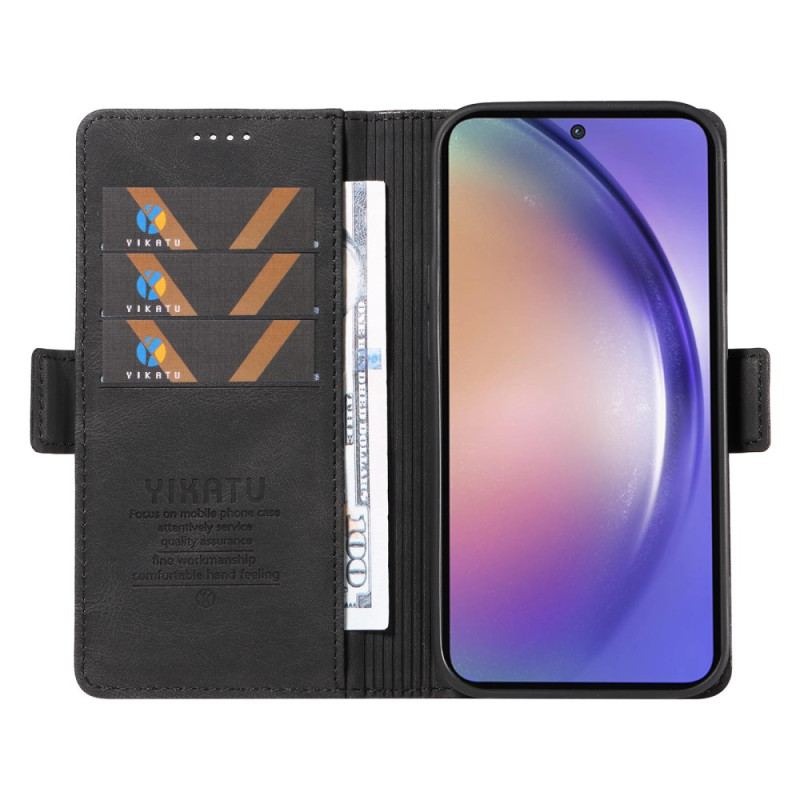 Etui Folio Samsung Galaxy A55 5g Efekt Zamszu Yikatu