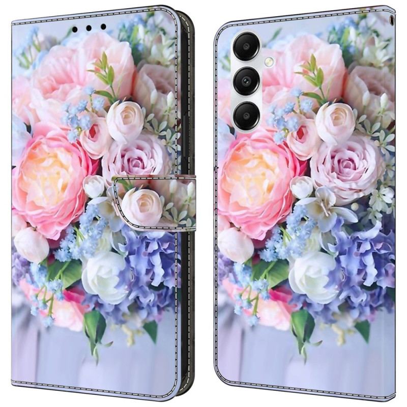 Etui Folio Samsung Galaxy A55 5g Kolorowe Kwiaty