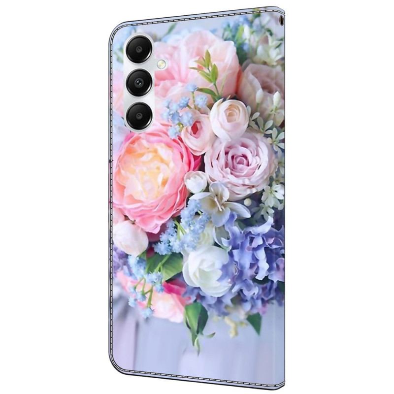 Etui Folio Samsung Galaxy A55 5g Kolorowe Kwiaty