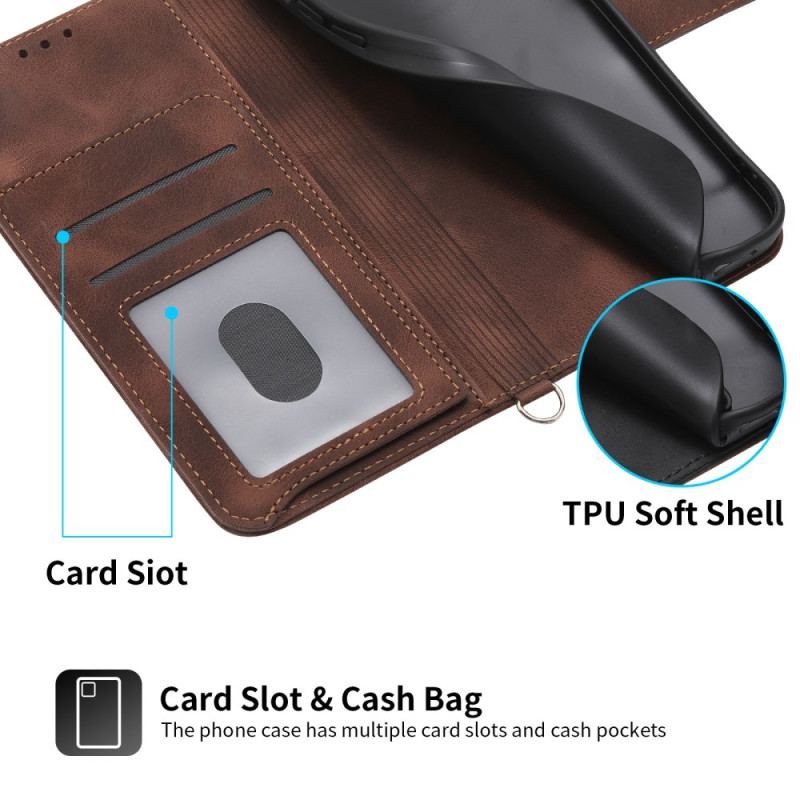 Etui Folio Samsung Galaxy A55 5g Koronka Z Paskiem I Paskiem Na Ramię