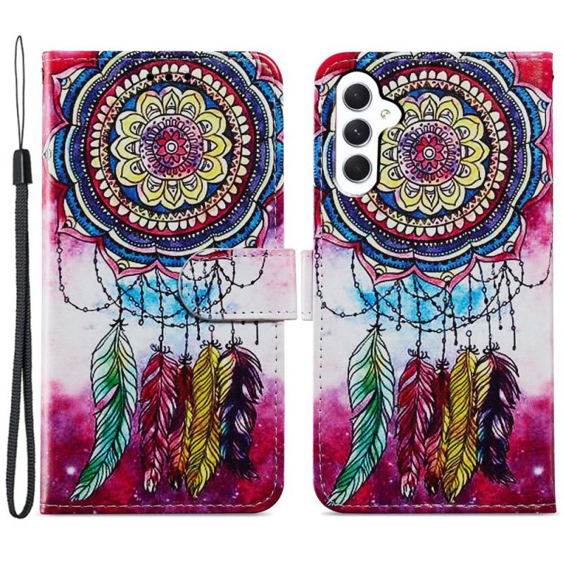 Etui Folio Samsung Galaxy A55 5g Łapacz Snów Z Paskiem