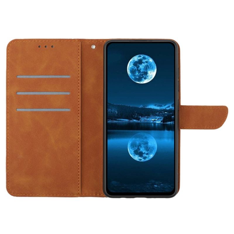 Etui Folio Samsung Galaxy A55 5g Linie I Kropkowane Paski