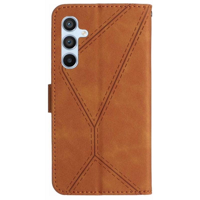 Etui Folio Samsung Galaxy A55 5g Linie I Kropkowane Paski