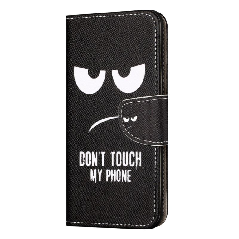 Etui Folio Samsung Galaxy A55 5g Nie Dotykaj Mojego Telefonu Etui Ochronne