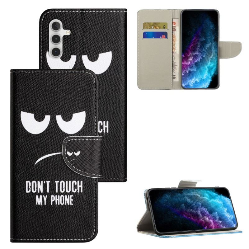 Etui Folio Samsung Galaxy A55 5g Nie Dotykaj Mojego Telefonu Etui Ochronne