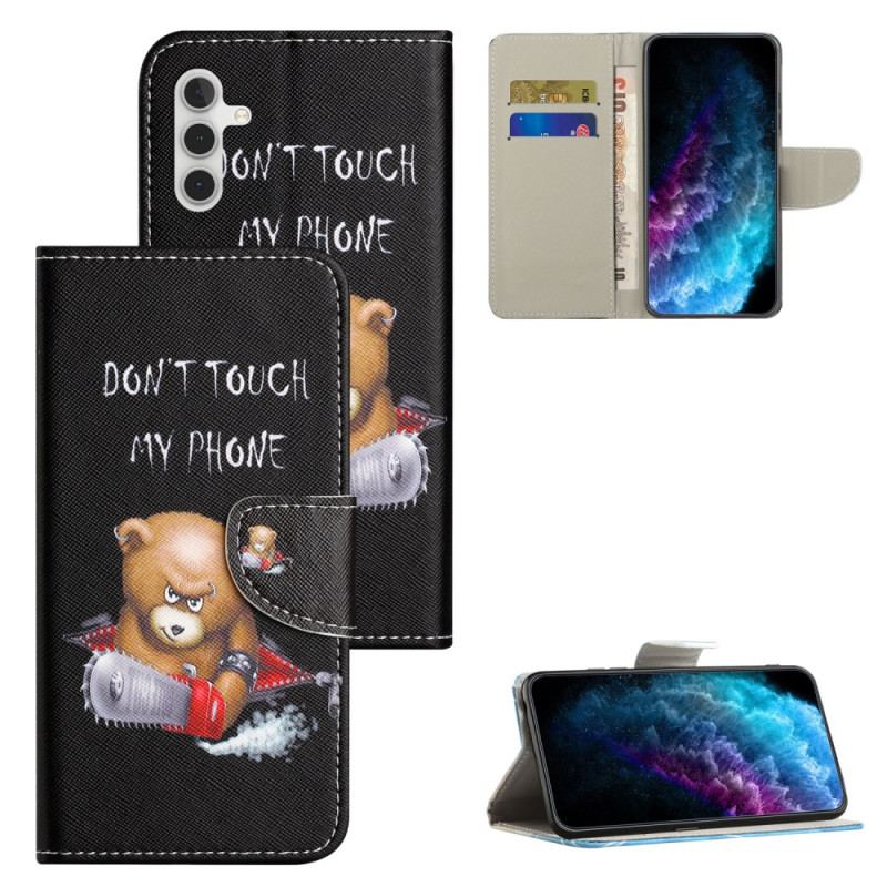 Etui Folio Samsung Galaxy A55 5g Niebezpieczny Niedźwiedź