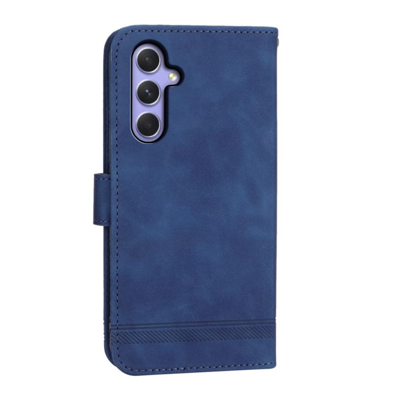Etui Folio Samsung Galaxy A55 5g Pasek Ze Sztucznej Skóry Dierfeng