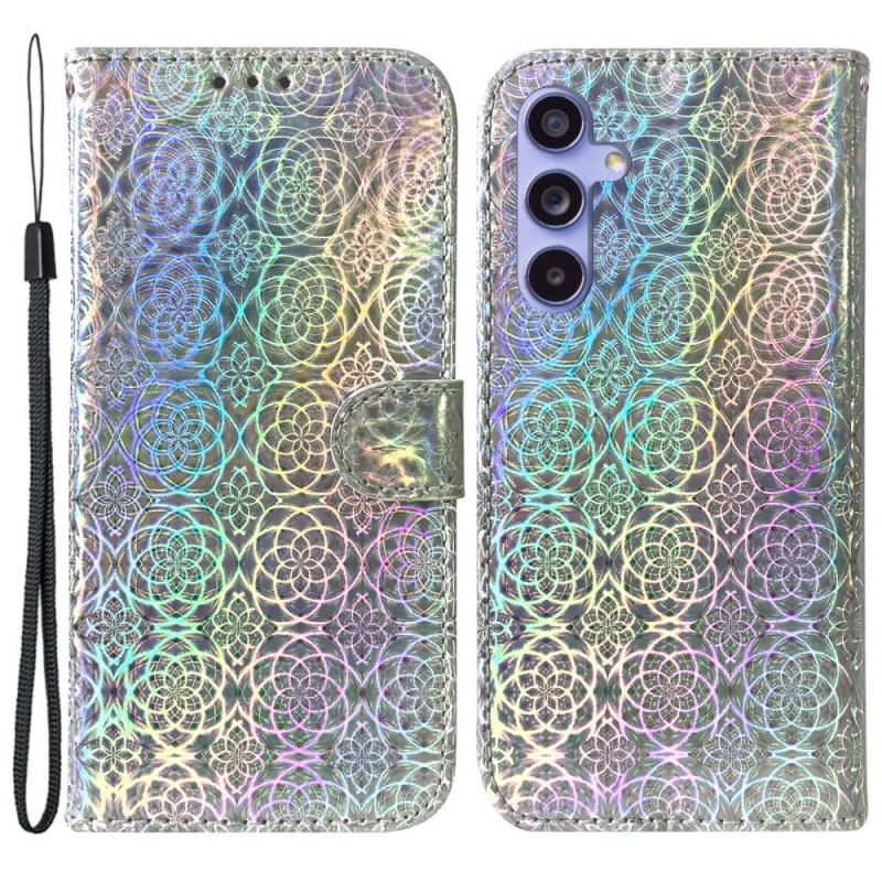 Etui Folio Samsung Galaxy A55 5g Paski W Stylu Disco