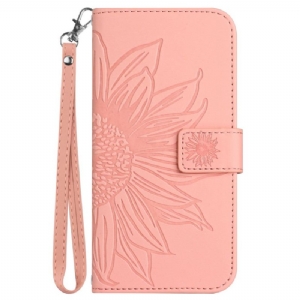Etui Folio Samsung Galaxy A55 5g Słonecznik Z Paskiem