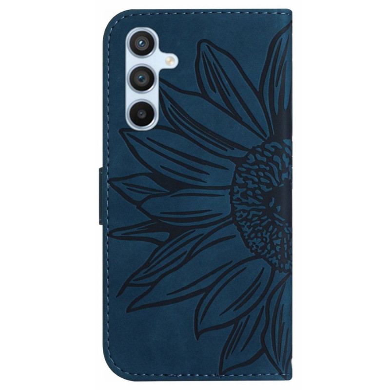 Etui Folio Samsung Galaxy A55 5g Słonecznik Z Paskiem Na Ramię