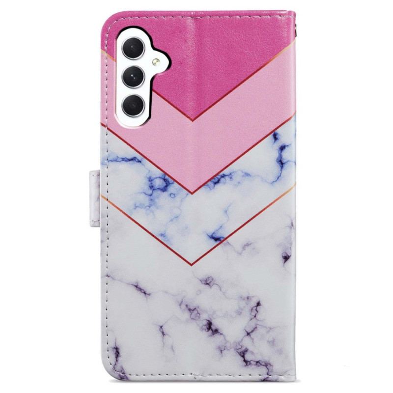 Etui Folio Samsung Galaxy A55 5g Wędzony Marmur W Lnaière Etui Ochronne