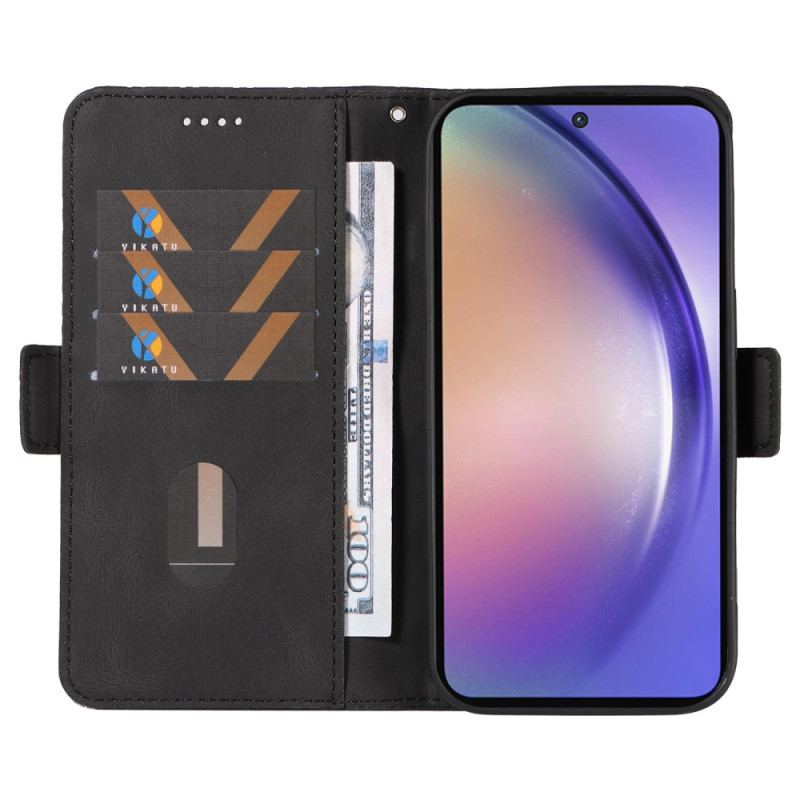 Etui Folio Samsung Galaxy A55 5g Wiele Diamentów Z Paskiem Etui Ochronne