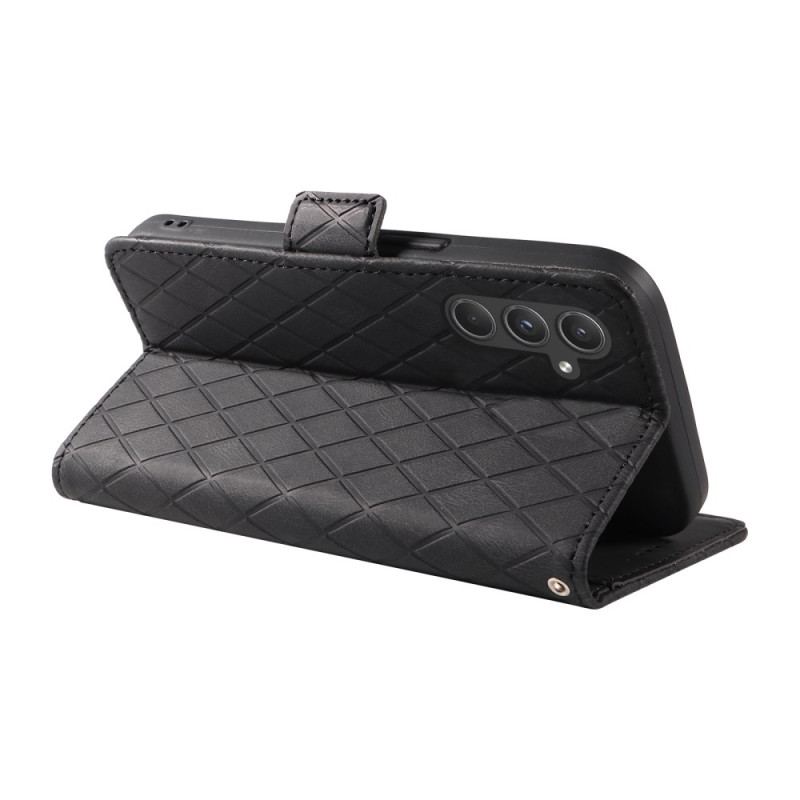 Etui Folio Samsung Galaxy A55 5g Wiele Diamentów Z Paskiem Etui Ochronne