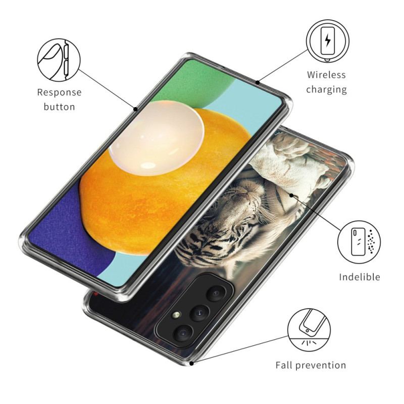 Etui Samsung Galaxy A55 5g Biały Tygrys