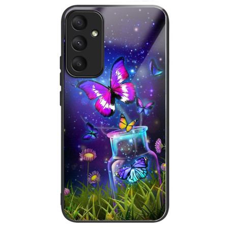 Etui Samsung Galaxy A55 5g Butelka Ze Szkła Hartowanego I Motyl Etui Ochronne