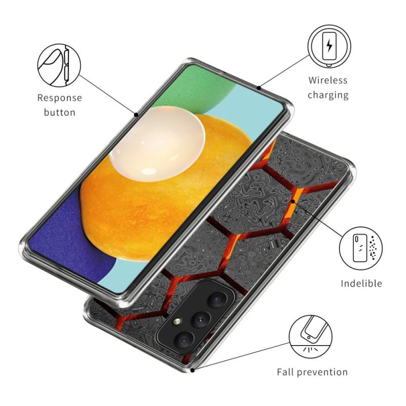 Etui Samsung Galaxy A55 5g Geometryczny Ciemny