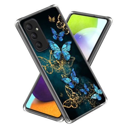 Etui Samsung Galaxy A55 5g Gromada Niebieskich Motyli