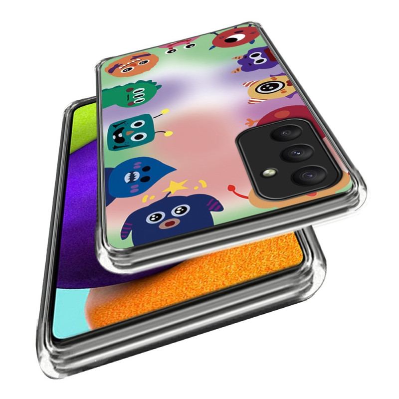Etui Samsung Galaxy A55 5g Kreskówkowe Potwory