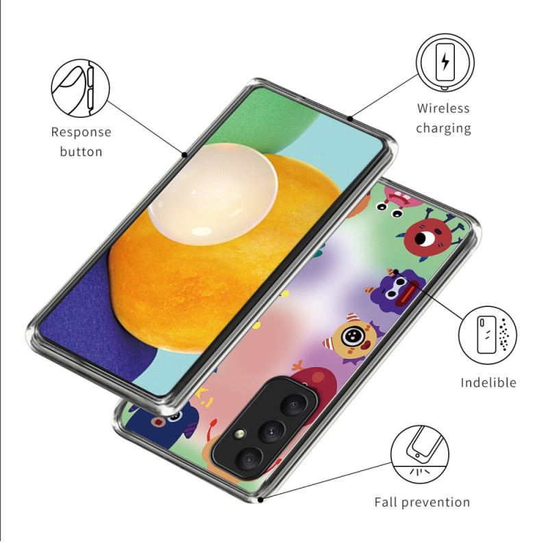 Etui Samsung Galaxy A55 5g Kreskówkowe Potwory