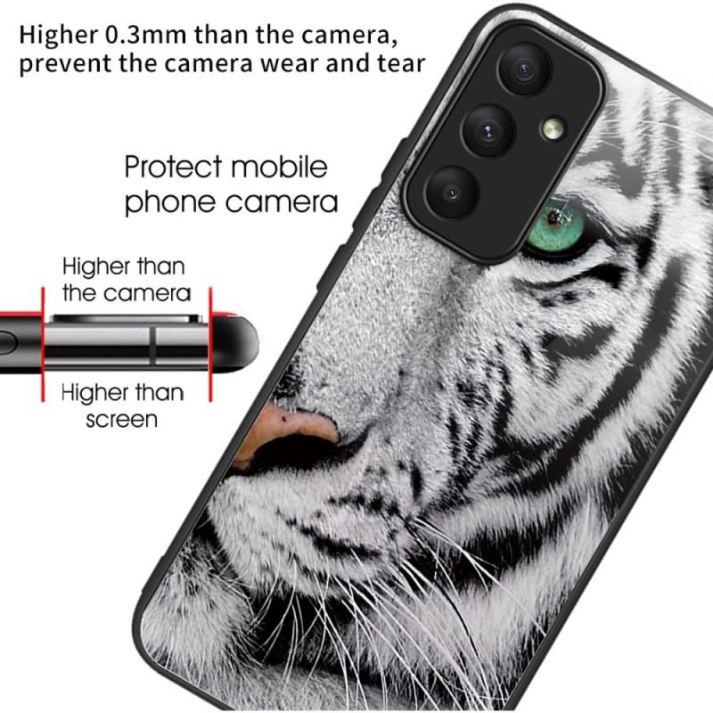 Etui Samsung Galaxy A55 5g Szkło Hartowane Białego Tygrysa