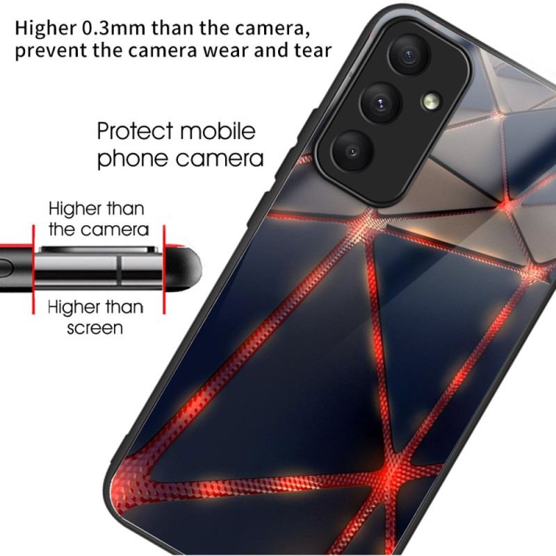 Etui Samsung Galaxy A55 5g Szkło Hartowane W Kolorze CZerwonej Linii Etui Ochronne