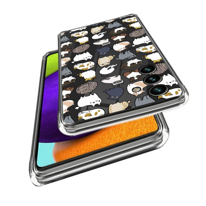 Etui Samsung Galaxy A55 5g Wiele Kotów Etui Ochronne
