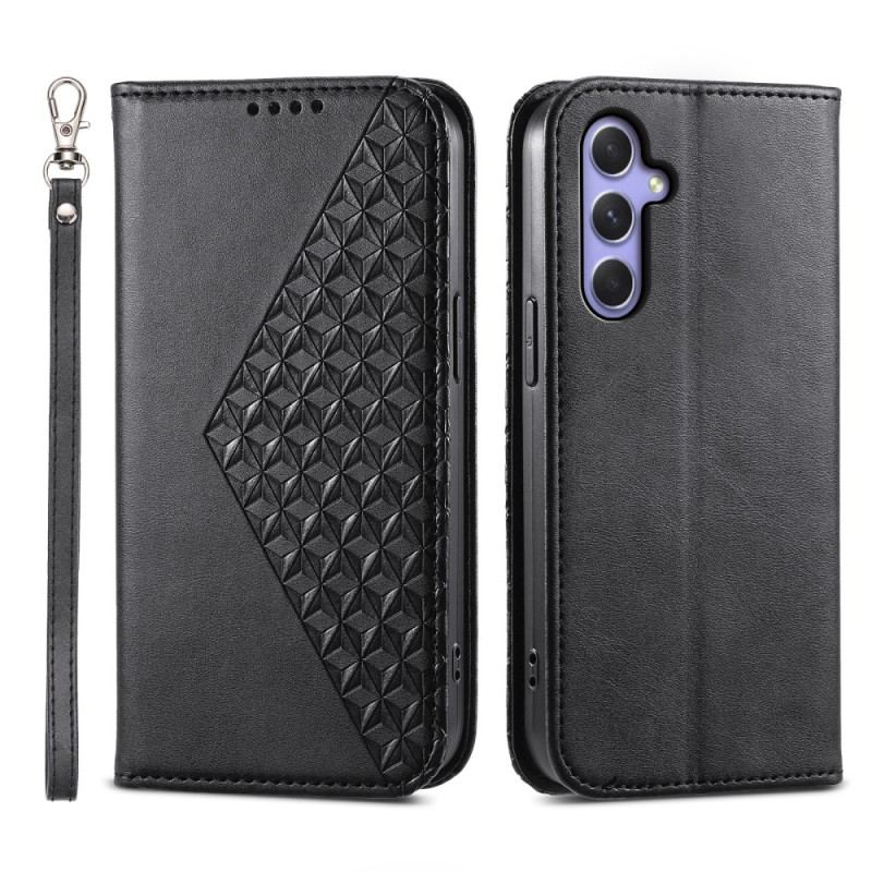 Flip Kotelot Samsung Galaxy A55 5g Diamenty 3d Z Paskiem