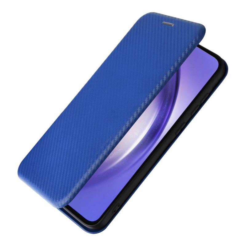 Flip Kotelot Samsung Galaxy A55 5g Etui Na Telefon Tekstura Włókna Węglowego