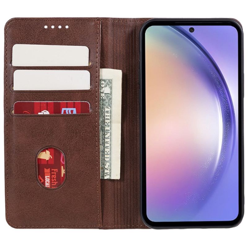 Flip Kotelot Samsung Galaxy A55 5g Skóra Teksturowana
