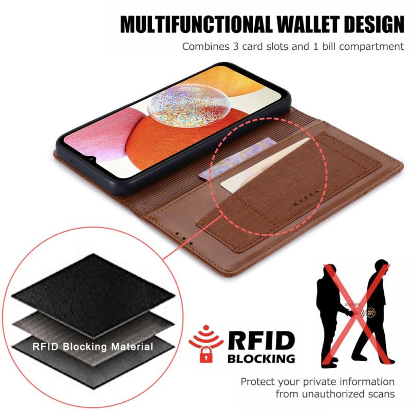 Flip Kotelot Samsung Galaxy A55 5g Z Blokowaniem Rfid Muxma Etui Ochronne